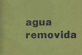 Agua removida : poemas