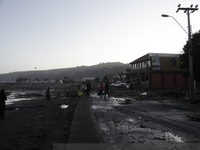 Calle principal de Iloca, febrero de 2010