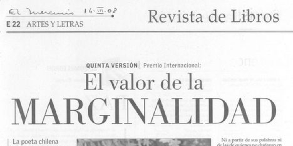 El valor de la marginalidad