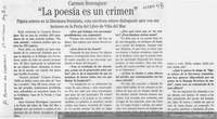 La poesía es un crimen