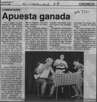 Apuesta ganada