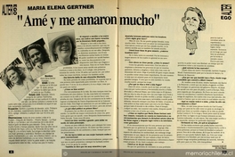 "Amé y me amaron mucho"