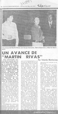 Un avance de "Martín Rivas"