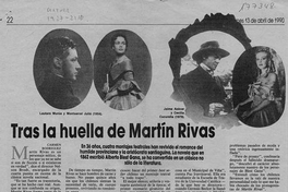 Tras la huella de Martín Rivas
