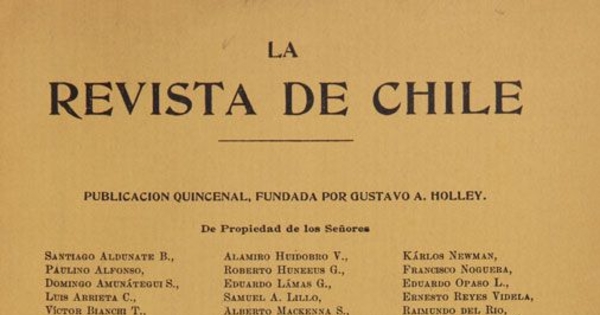 La Revista de Chile: tomo 6, 1901