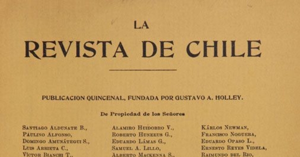 La Revista de Chile: tomo 6, 1901