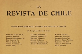 La Revista de Chile: tomo 6, 1901