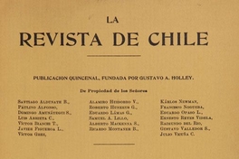 La Revista de Chile: tomo 6, 1901