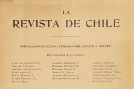 La Revista de Chile: tomo 7, julio a diciembre de 1901