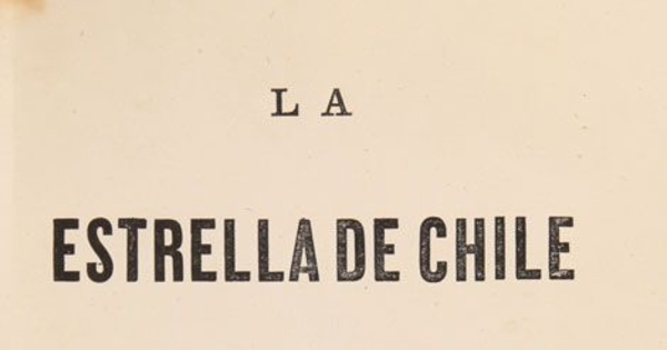 La Estrella de Chile: año 4, 1870