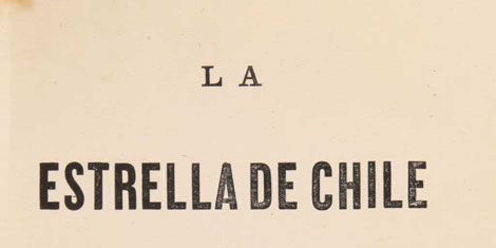 La Estrella de Chile: año 4, 1870