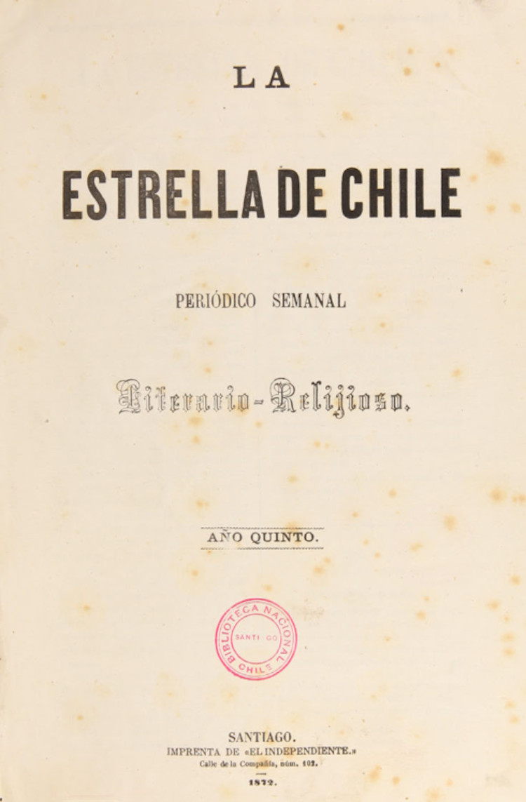 La Estrella de Chile: año 5, 1871