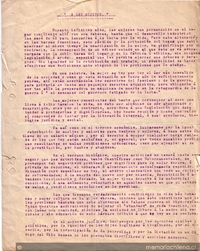 Correspondencia de la Secretaria General del Movimiento Pro-Emancipación de las Mujeres de Chile (MEMCH), Elena Caffarena, 1935