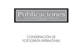 Conservación de fotografía patrimonial