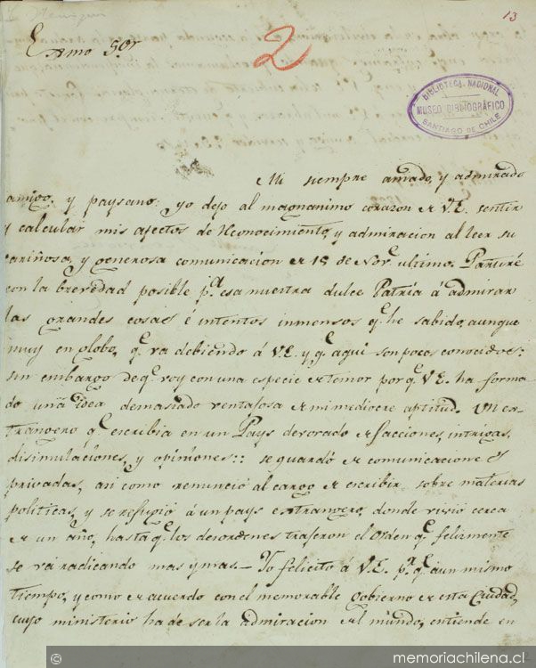 [Carta] 1822 enero 1 Buenos Ayres