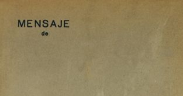 Mensaje de S.E. el Presidente de la República don Gabriel González Videla : al Congreso Nacional al inaugurar el período ordinario de sesiones