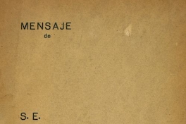 Mensaje de S.E. el Presidente de la República don Gabriel González Videla : al Congreso Nacional al inaugurar el período ordinario de sesiones, 1949