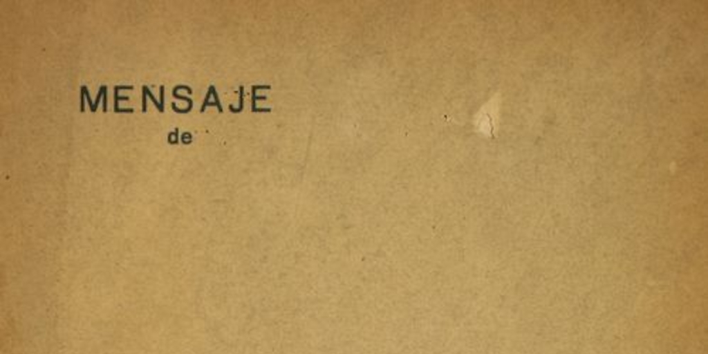 Mensaje de S.E. el Presidente de la República don Gabriel González Videla : al Congreso Nacional al inaugurar el período ordinario de sesiones, 1949