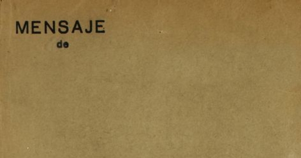 Mensaje de S.E. el Presidente de la República don Gabriel González Videla : al Congreso Nacional al inaugurar el período ordinario de sesiones, 1952