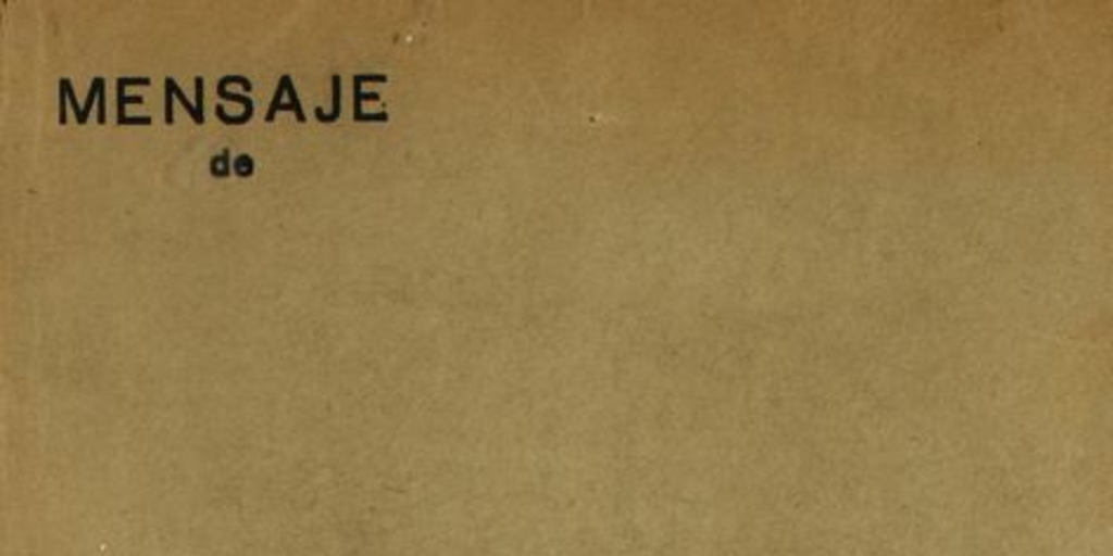 Mensaje de S.E. el Presidente de la República don Gabriel González Videla : al Congreso Nacional al inaugurar el período ordinario de sesiones, 1952