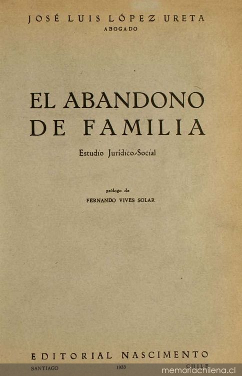 El abandono de familia : estudio jurídico-social