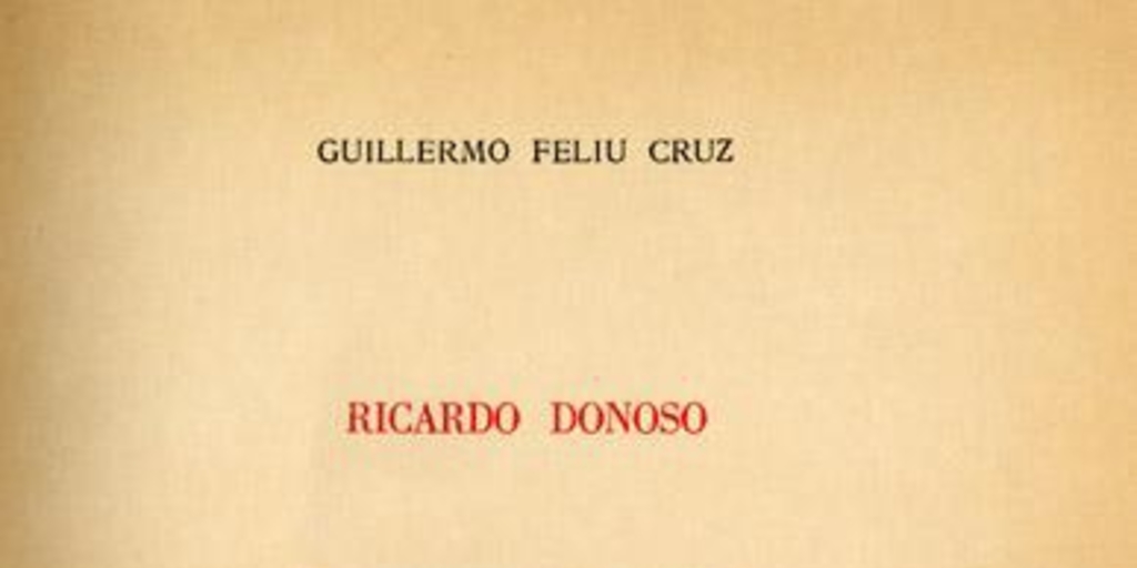 Ricardo Donoso : sus referencias a la bibliografía política, social, literaria y biográfica de Chile