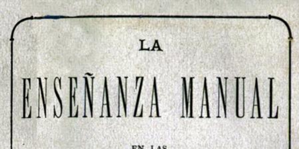 La enseñanza manual en las escuelas primarias