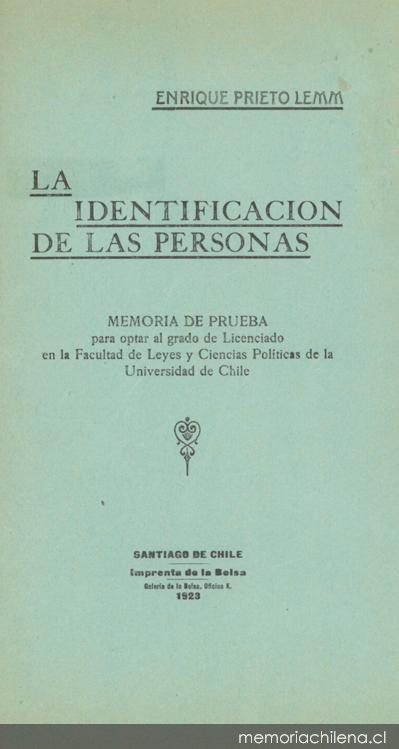 La identificación de las personas