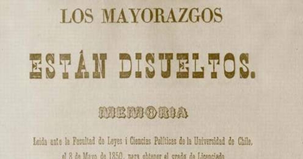 Los mayorazos están disueltos