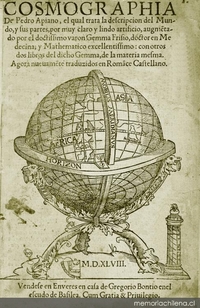 Libro de la cosmographia : el qual trata la descripción del mundo y sus partes por muy claro y lindo artificio