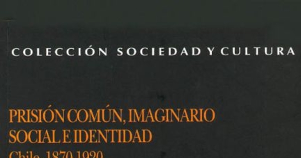 Prisión común, imaginario social e identidad : Chile, 1870-1920