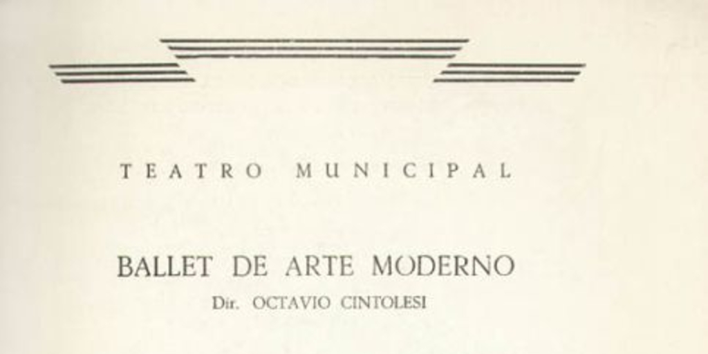 Ballet de Arte Moderno : dir. Octavio Cintolesi : Coppelia, a beneficio del Comité Femenino de Coop. de la Asoc. Provincial Stgo. de la Soc. Nac. de Contadores, Orquesta Fialrmónica de Chile dir. Joaquín Taulis, martes 13 de Octubre de 1964 [programa]