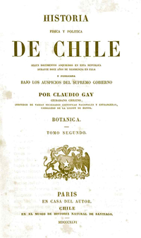 Historia Física y Política de Chile. Tomo Segundo: Botánica