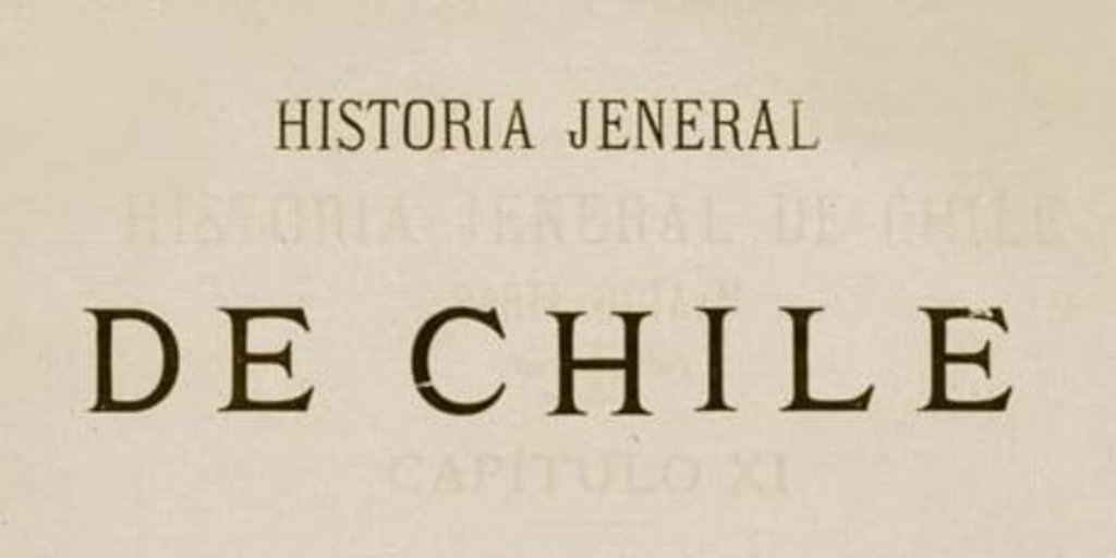 Historia jeneral de Chile