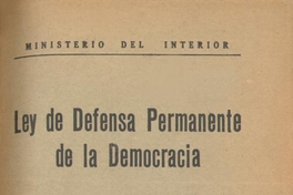 Ley de Defensa Permanente de la Democracia