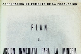 Plan de acción inmediata para la Minería