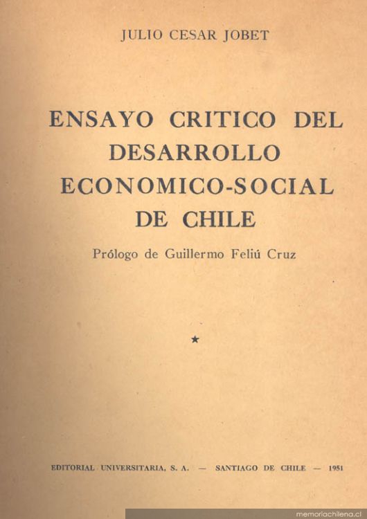 Ensayo crítico del desarrollo económico-social de Chile