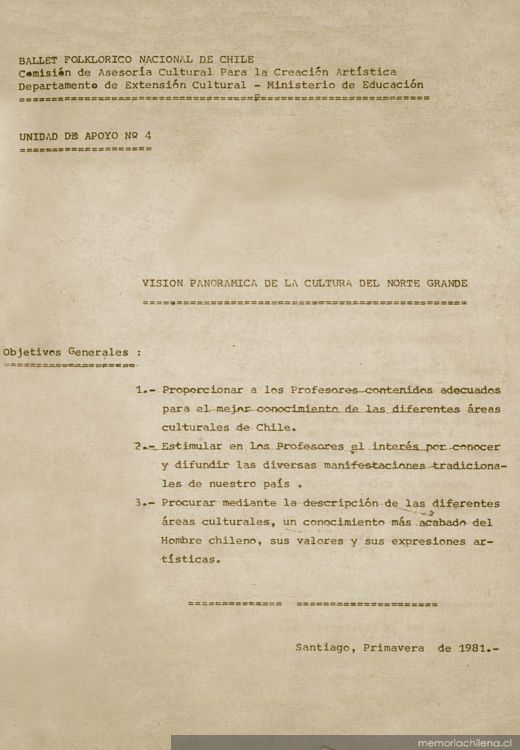 Visión panorámica de la cultura del Norte Grande