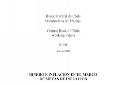 Dinero e inflación en el marco de metas de inflación