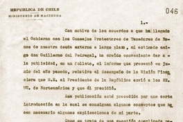 Con motivo de los acuerdos a que ha llegado el Gobierno con los Consejos Protectores de Tenedores de Bonos de nuestra deuda externa a largo plazo ...[manuscrito]