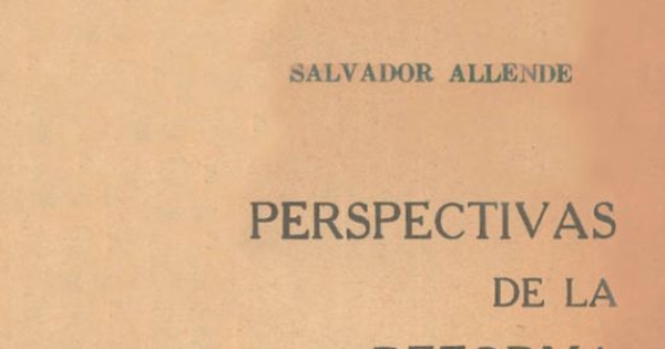 Perspectivas de la Reforma Agraria