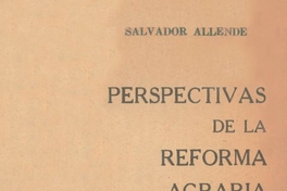 Perspectivas de la Reforma Agraria