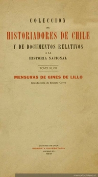 Mensura general de tierras de Ginés de Lillo : 1602-1605