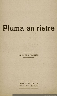 Pluma en ristre