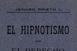 El hipnotismo ante el derecho