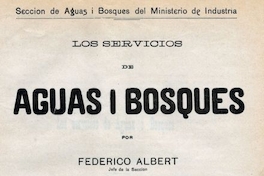 Los servicios de aguas i bosques