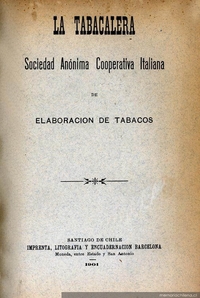 La Tabacalera : Sociedad Anónima Cooperativa Italiana de Elaboración de Tabacos