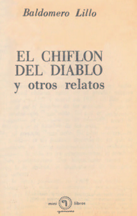 Chiflón del diablo y otros relatos