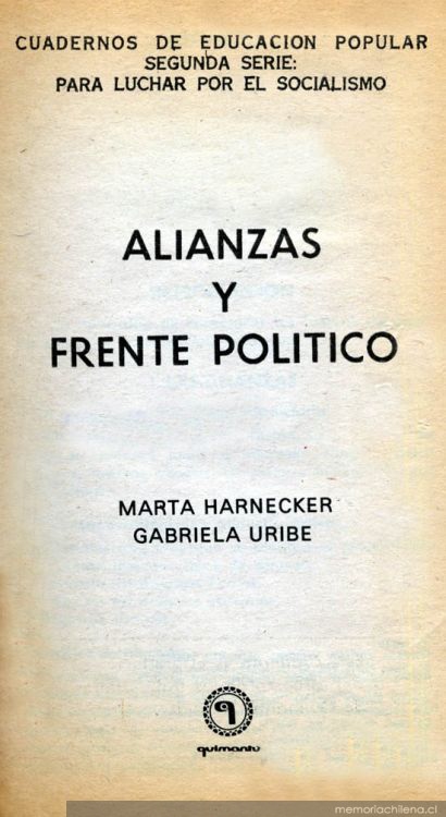 Alianzas y frente político