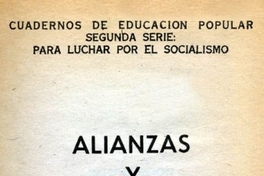 Alianzas y frente político